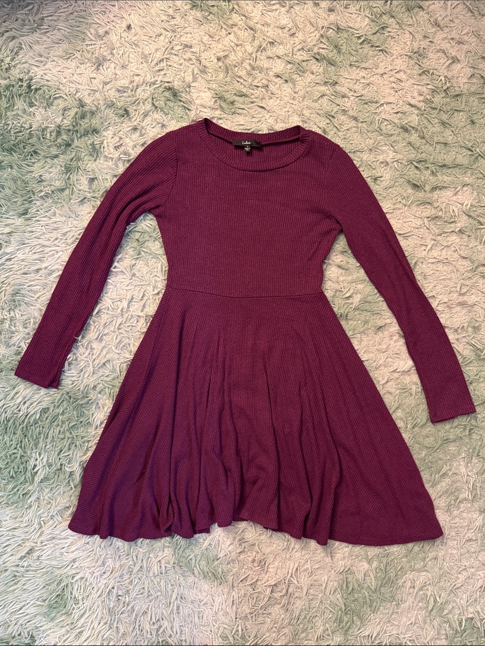 Lulus Skater Dress in Plum